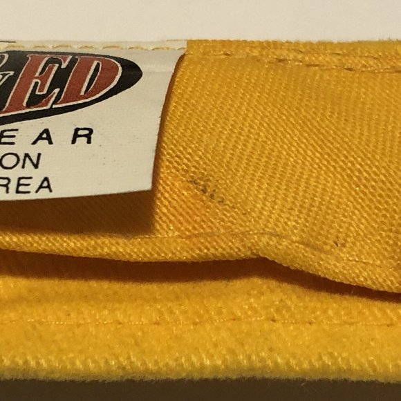 Vintage Kee And Ed Yellow Embroidered Catalina Island Adjustable Golf Visor Hat - Picture 9 of 11